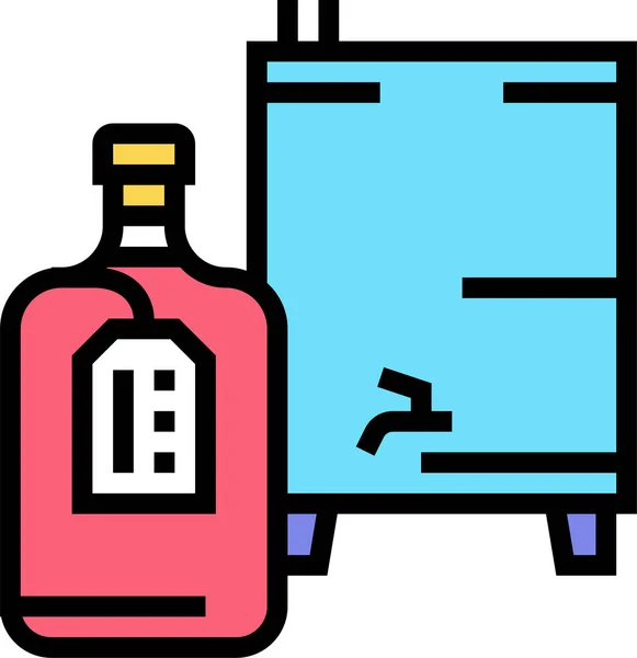 Alcool Bougies Artisanat Icône — Image vectorielle