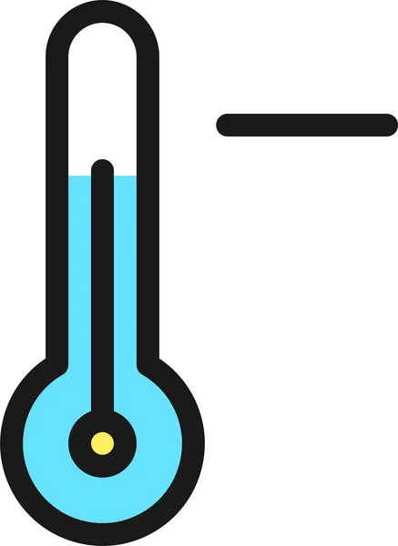 Termómetro Temperatura Menos Icono Estilo Filledoutline — Archivo Imágenes Vectoriales