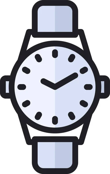 Horloge Temps Amour Icône Dans Style Filledoutline — Image vectorielle