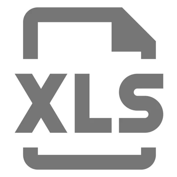 스타일의 Xls 확장자 아이콘 — 스톡 벡터