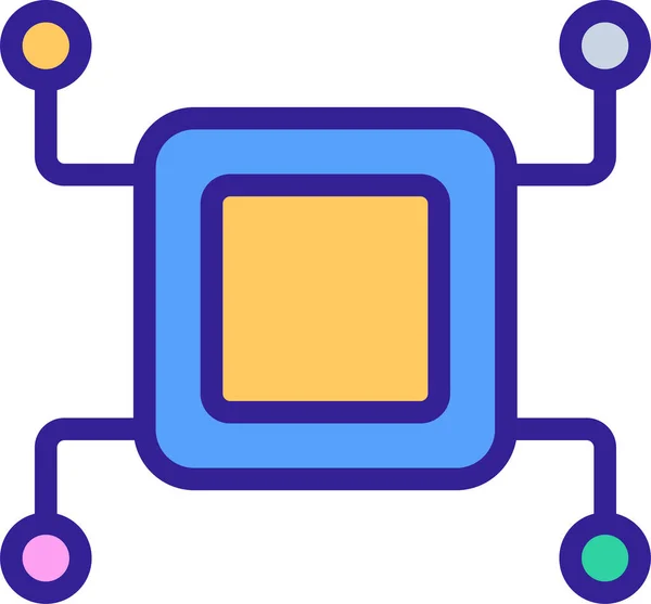 Analyse Analytisches Computersymbol — Stockvektor