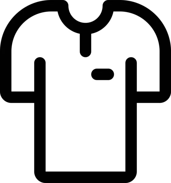 Верхняя Иконка Свитера Рубашки Стиле Контура — стоковый вектор
