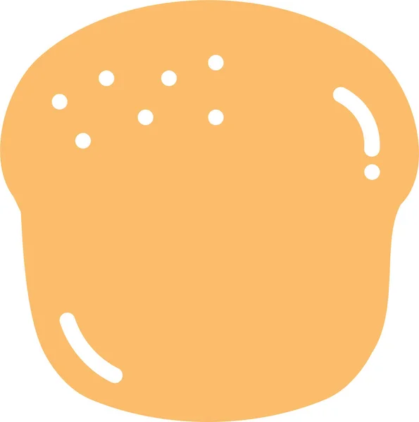 百吉饼烘焙的扁平图标 — 图库矢量图片