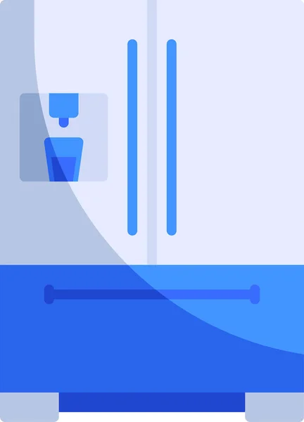 Електронна Іконка Заморожування Холодильника Плоскому Стилі — стоковий вектор