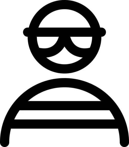 Räuber Rauben Icon Outline Stil — Stockvektor