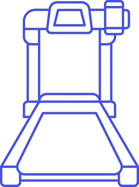 Equipamento Esteira Ícone Exercício Estilo Esboço —  Vetores de Stock