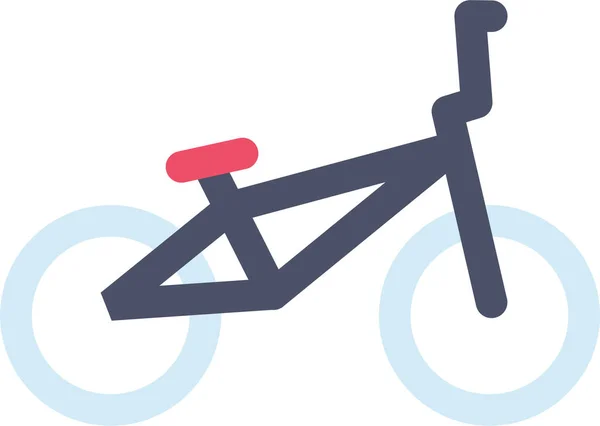 Bicycle Bmx Cycle Icon Flat Style — Stock Vector