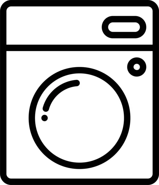 Συσκευή Καθαρό Εικονίδιο Πλυντήριο Πιάτων Στυλ Περίγραμμα — Διανυσματικό Αρχείο