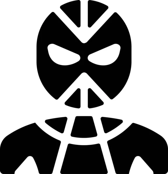 Знаменита Іконка Персонажа Павука Суцільному Стилі — стоковий вектор