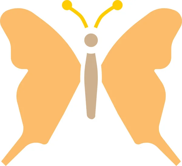 Красива Метелик Барвиста Ікона Плоскому Стилі — стоковий вектор