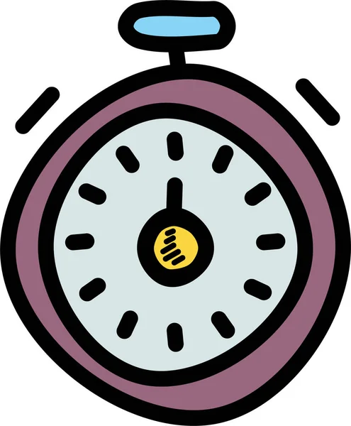 Reloj Cronómetro Icono Categoría Animales — Vector de stock