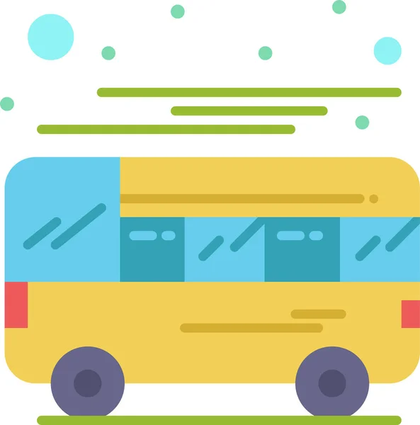 Autobus Ônibus Treinador Ícone Categoria Tourismhotelshospitality — Vetor de Stock
