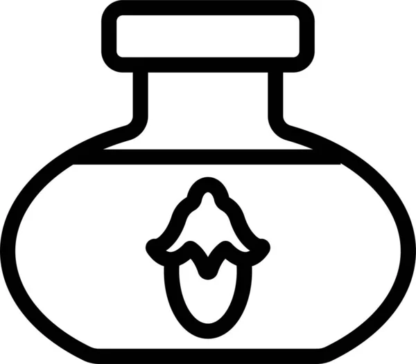 Aromaflasche Jojoba Symbol — Stockvektor