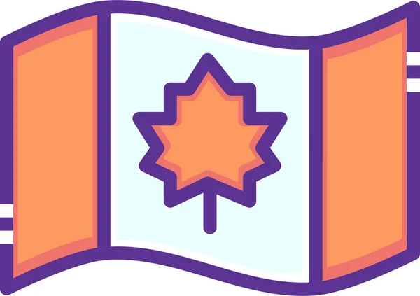 Canada Canadian Canuck Icon Filledoutline — стоковий вектор