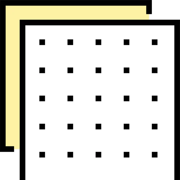 Strato Costruzione Icona Materiale — Vettoriale Stock