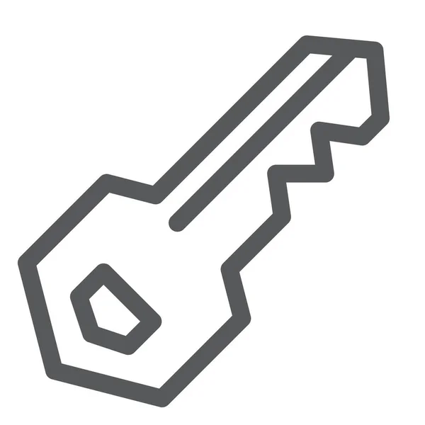 Schlüsselzugriffssymbol Umrissstil — Stockvektor