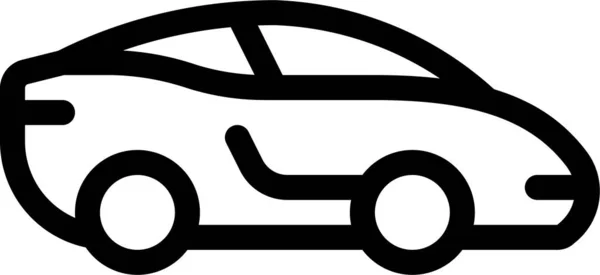 Auto Sport Transport Ikone Umrissen — Stockvektor