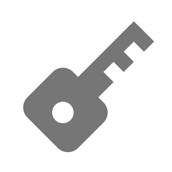 Schlüssel Solid Glyph Symbol Solidem Stil — Stockvektor