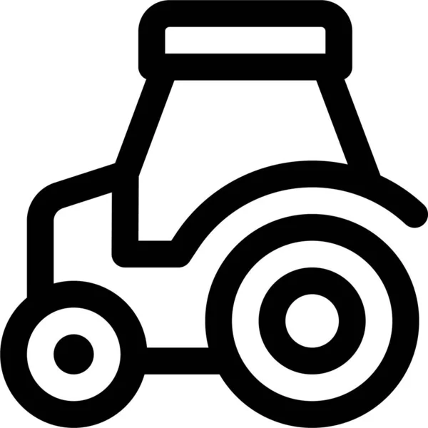 Jordbruks Maskin Traktor Ikon — Stock vektor