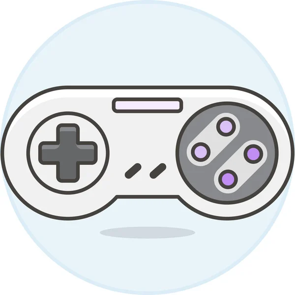 Icono Del Controlador Consolas Americanas Categoría Gamesgaming — Archivo Imágenes Vectoriales