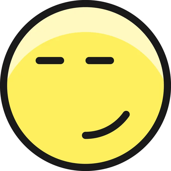 Smiley Cheeky Filledoutline Icono Estilo Filledoutline — Vector de stock