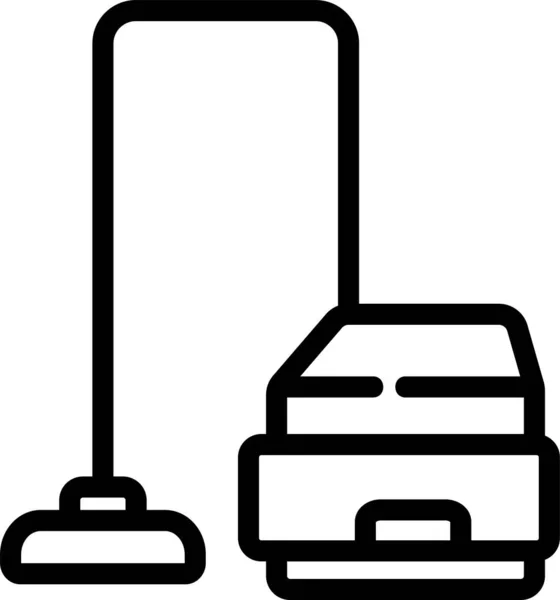 Winkelwagen Cleaner Apparaat Pictogram — Stockvector