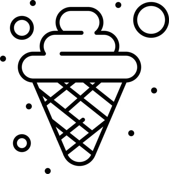 Икона Мороженого Весенней Категории — стоковый вектор