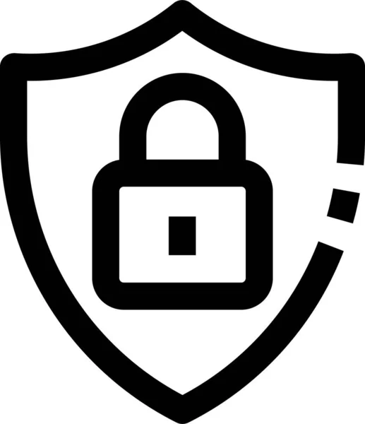 Segurança Antivírus Ícone Segurança — Vetor de Stock