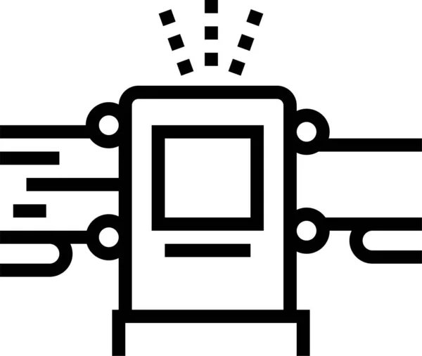 工業用機器のアイコンを — ストックベクタ