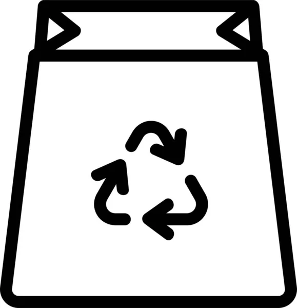 Container Verpakking Plastic Pictogram — Stockvector