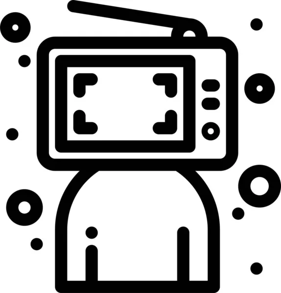 Иконка Компьютера Блогера — стоковый вектор
