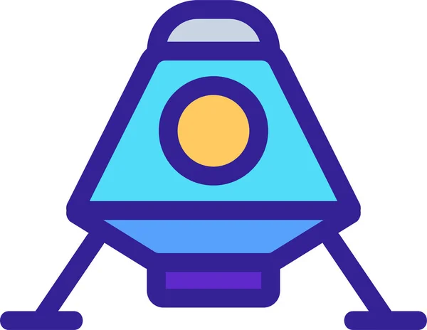 Ícone Ciência Foguete Contorno Categoria Pesquisa Científica —  Vetores de Stock