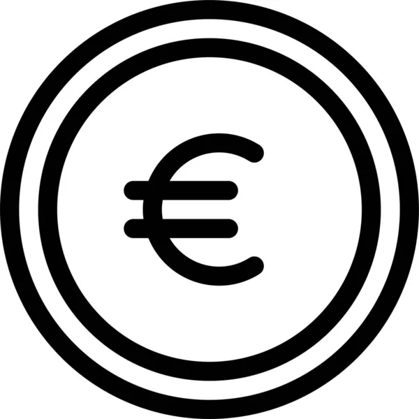 Moneda Negocio Icono Moneda — Vector de stock