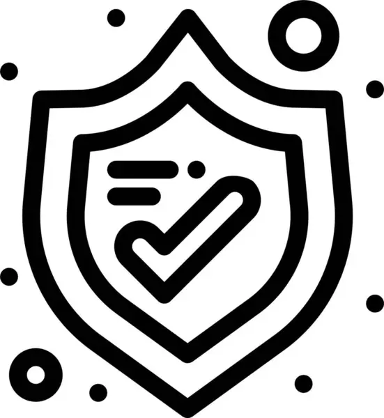 Protection Security Shield Icon — Stock Vector