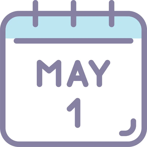 Ημερολόγιο Ημέρα Εικονίδιο Εργασίας Filleddesignstyle — Διανυσματικό Αρχείο
