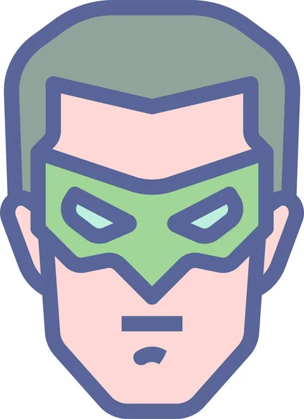 Ícone Quadrinhos Personagem Avatar — Vetor de Stock