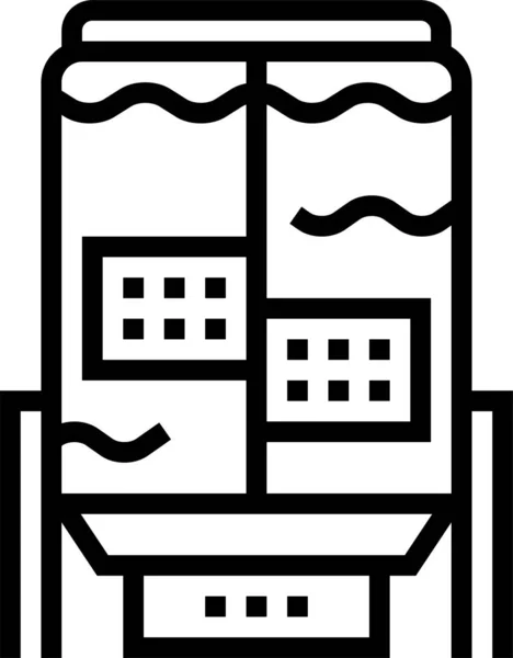 Chemical Chips Equipmet Icon — Stock Vector