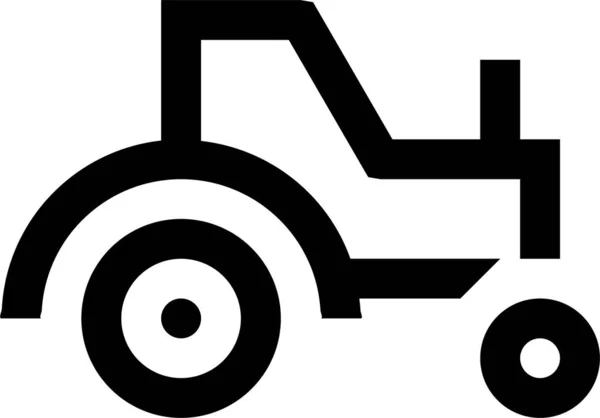 Ikona Zarysu Pojazdu Transportowego Zarysie — Wektor stockowy