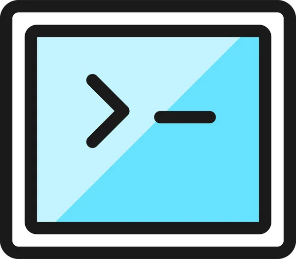 Programmiercode Filledoutline Symbol Filledoutline Stil — Stockvektor