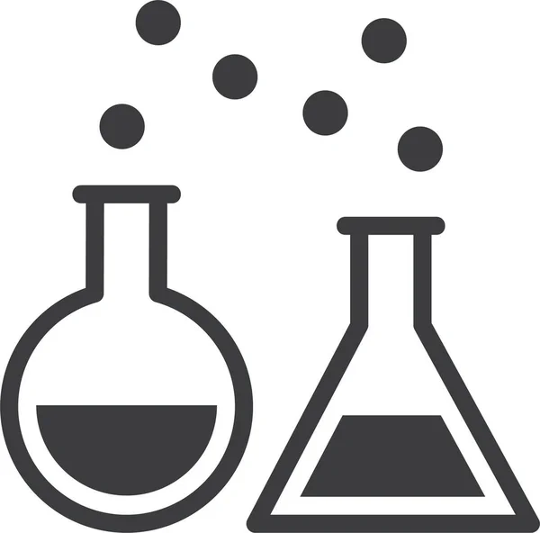 Spker Conical Erlenmeyer Icon Solid Style — 스톡 벡터