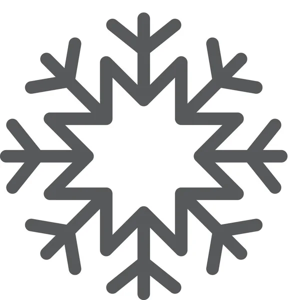 Snow Cook Kitchen Icon Outline Style — Stockvektor