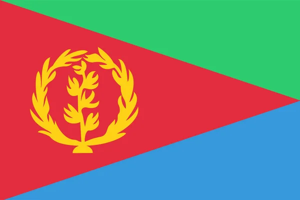 País Eritrea Eritrea Icono Estilo Plano — Archivo Imágenes Vectoriales