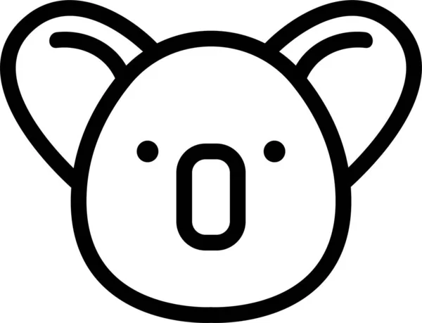 Animal Oso Burbuja Icono — Vector de stock