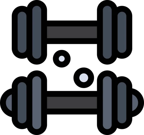 Dumbbell Fitness Healthcare Icon — Stock Vector