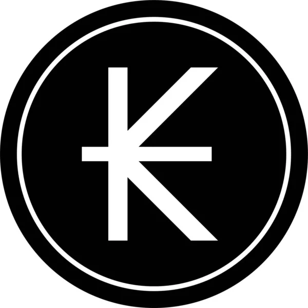 Ikone Der Münzwährung Kip — Stockvektor