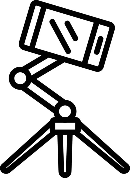 Lineares Foto Symbol Für Zubehör — Stockvektor