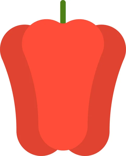 Cultivo Pimiento Icono Cultivo Estilo Plano — Vector de stock