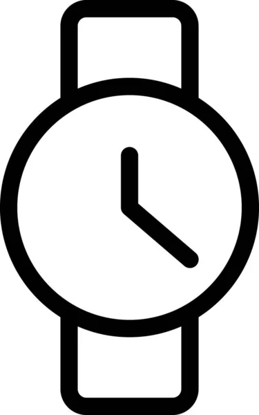 Medir Icono Del Reloj Tiempo Estilo Contorno — Archivo Imágenes Vectoriales