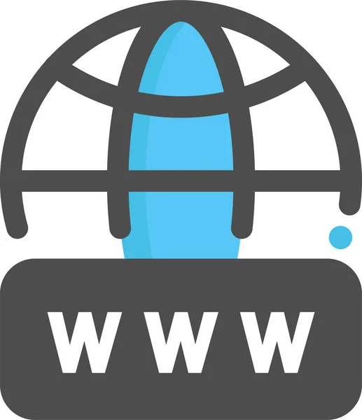 Böngésző Gömb Web Ikon — Stock Vector