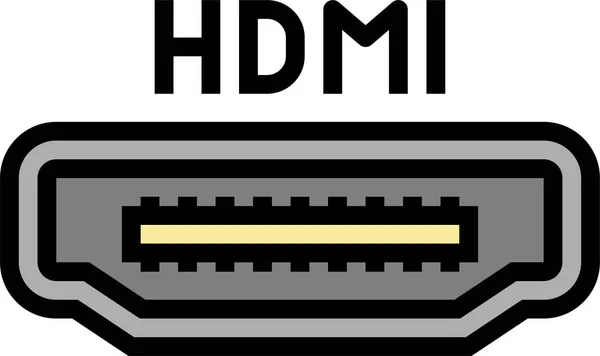 Hdmi Port Icon — 스톡 벡터